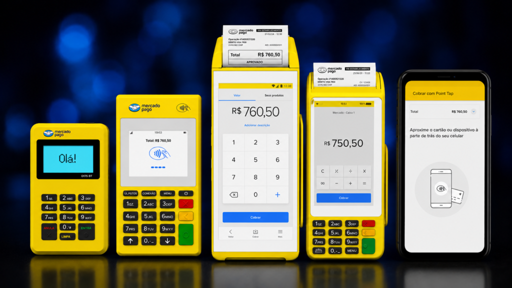 Linha de maquininhas Mercado Pago Point: Smart 2, Pro 3, Air 2, Mini NFC 2 e Tap