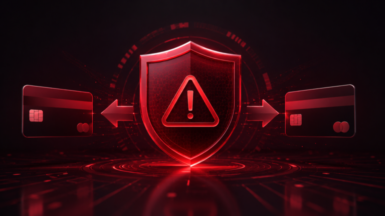 Ilustração de alerta representando contestação de compra e risco de chargeback